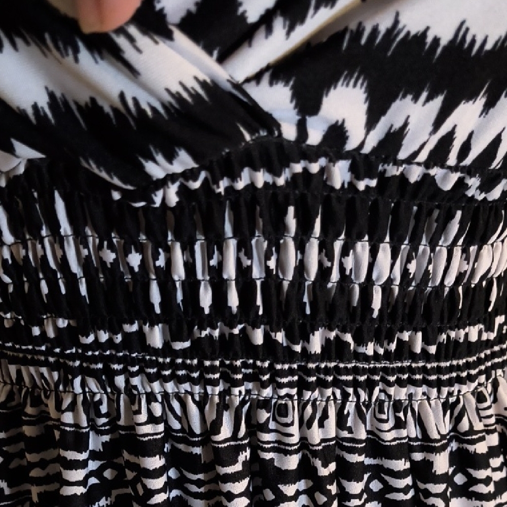 Bobbie Brooks Black and White Spaghetti Strap Sundress - Picture 7 of 7